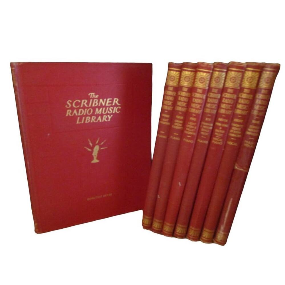 1946 "The Scribner Radio Music Library" Song Books Volumes 2-9